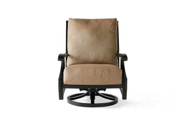 Turin Cushion Spring Swivel Lounge Chair