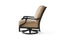Turin Cushion Spring Swivel Lounge Chair