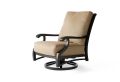 Turin Cushion Spring Swivel Lounge Chair