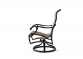 Volare Sling Swivel Rocking Dining Armchair