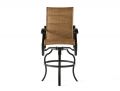 Volare Padded Sling Swivel Bar Stool